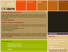 Tablet Screenshot of craterre.org